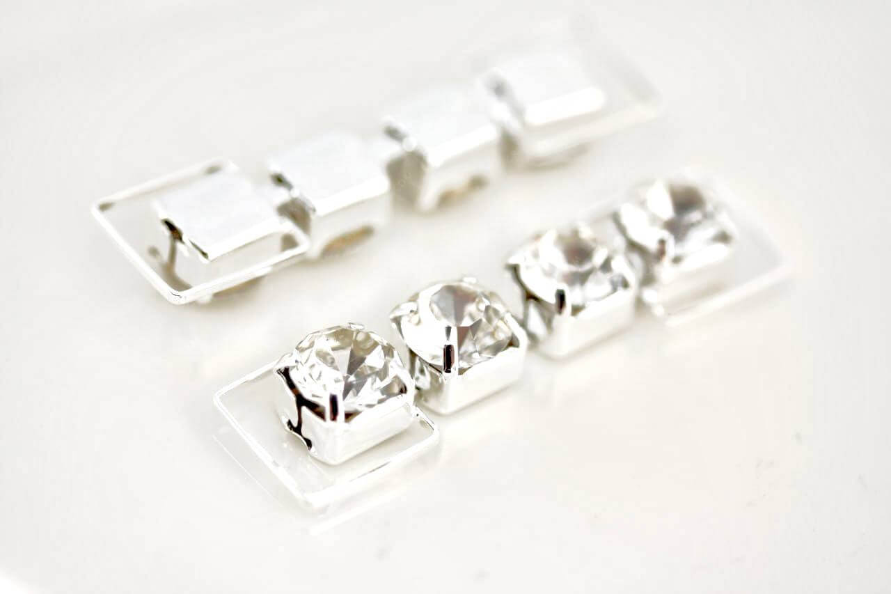 Конектор №42 для фітнес бікіні 4*5.1см silver